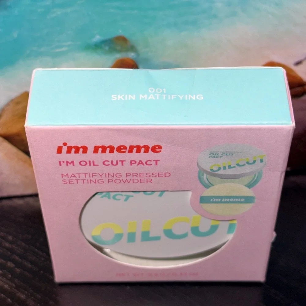 I'm Meme I'm Oil Cut Pact 001 Skin Mattifying Pressed Setting Powder 9.5g New
